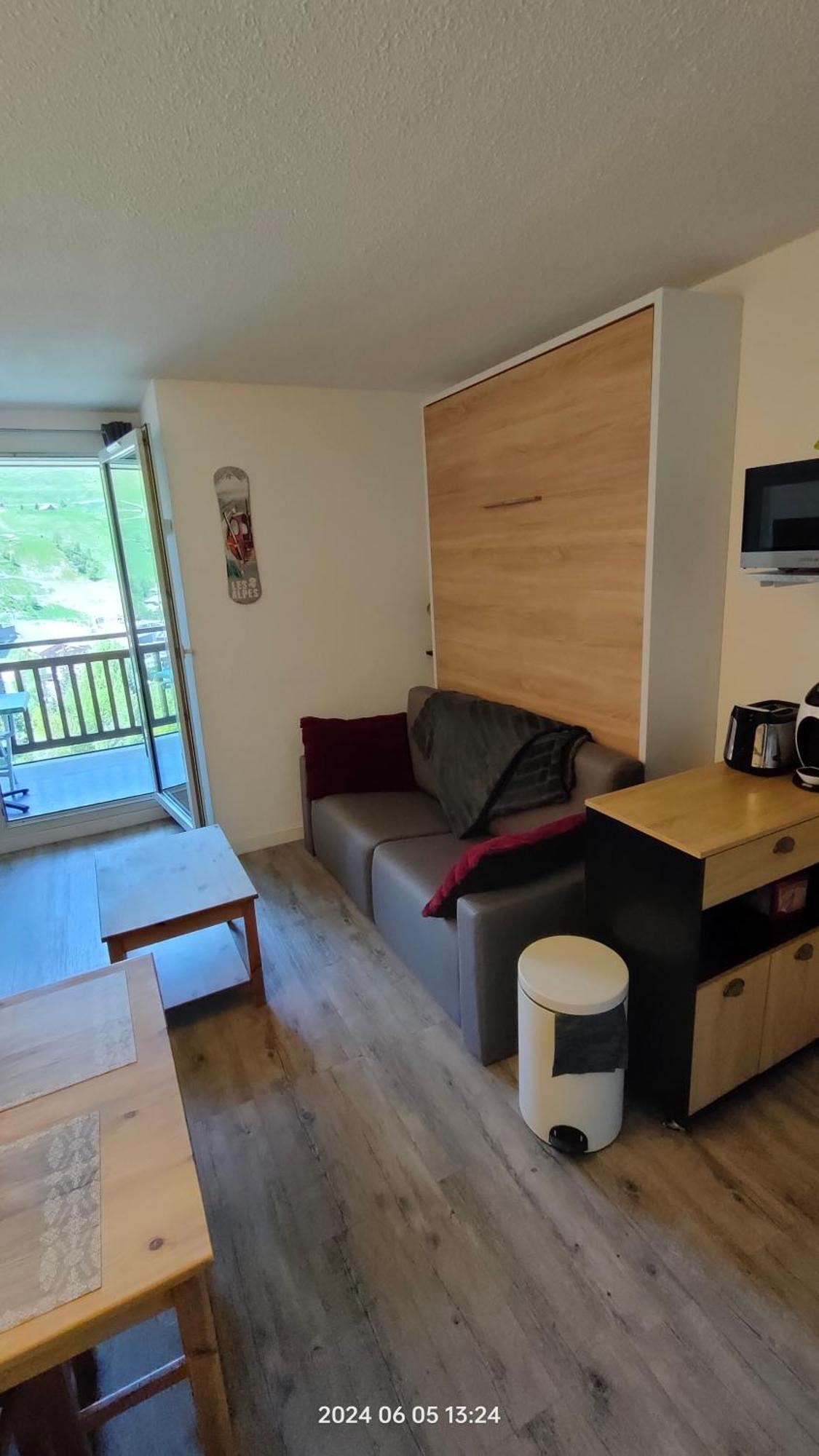 Studio Cabine 4 Pers Les2Alpes 21M² لو دوز آلب المظهر الخارجي الصورة